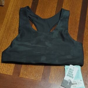 Women's Black Camo Sports Bra